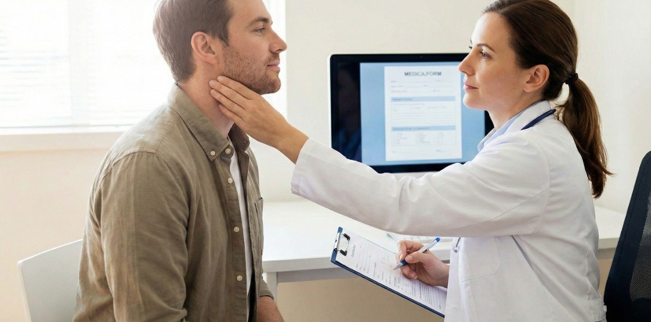 Doctor performing a physical assessment for a CTP insurance claim in Bella Vista